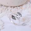 Exquisite Sterling Silver Ginkgo Biloba Leaf Wrap Ring | Adjustable Nature-Inspired Botanical Jewelry for Women & Girls | Boho Statement Piece