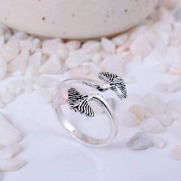 Exquisite Sterling Silver Ginkgo Biloba Leaf Wrap Ring | Adjustable Nature-Inspired Botanical Jewelry for Women & Girls | Boho Statement Piece