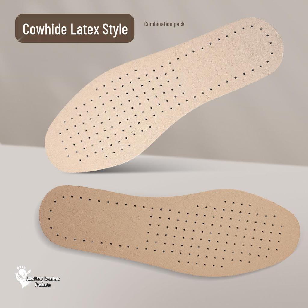 Footprint Prémiové kožené stélky z latexu: Tlumení nárazů, Deodorant, Super měkké, Proti únavě, Odvádějící pot pro sport.