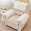 Plush Recliner Cover Comfortable Recliner Single Sofa Warm Cushion Washable Household Sofa Cover Chair Couch Cover Winter Padded