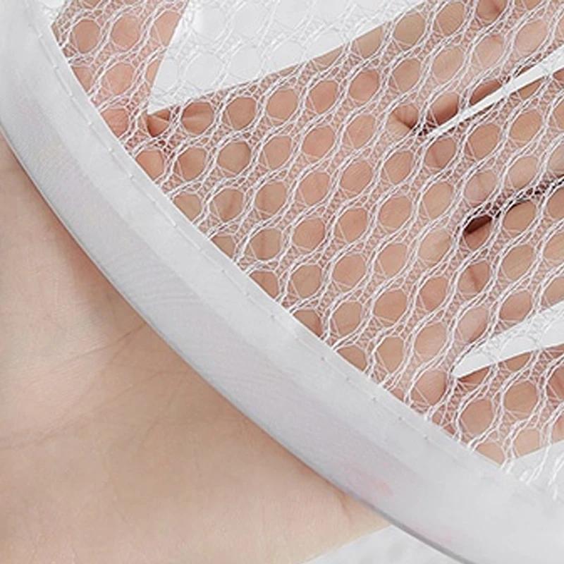 1PC Foldable Mesh Laundry Basket Toy Organizer Bag Collapsible Clothes Baskets for Dorm, Bathroom & Travel