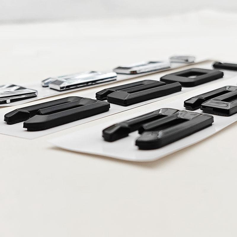 3D ABS Matte Black Car Letters Logo 320d 320i Emblem Sticker Rear Trunk Badge For BMW 320d 320i E90 E91 F30 F31 Auto Accessories