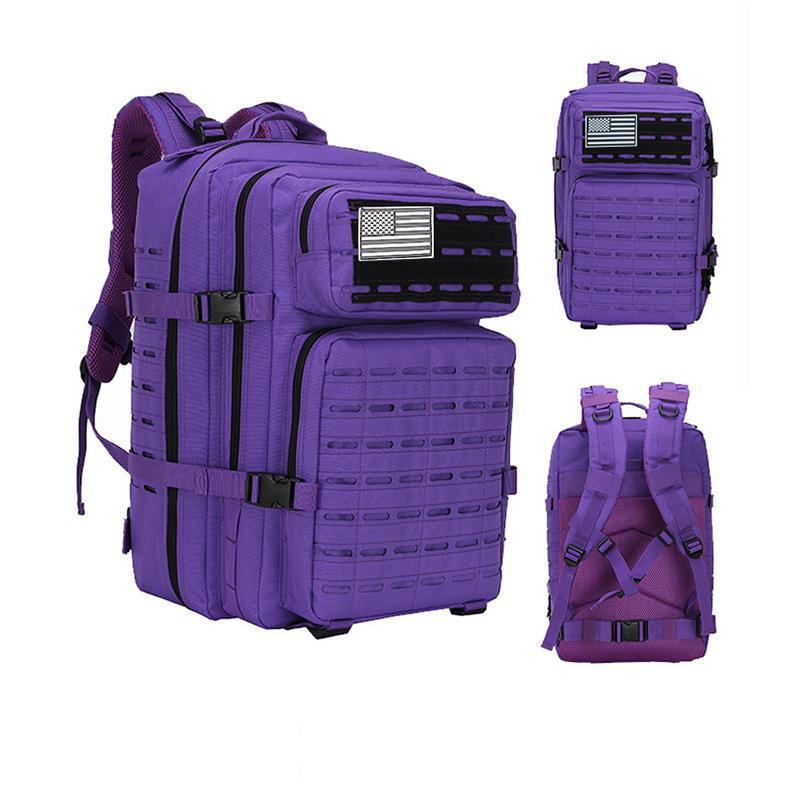 Men's Large Capacity Camouflage Tactical Hiking Backpack for Outdoor Sports and Mountaineering