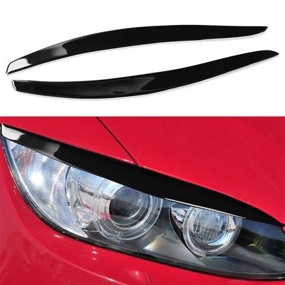 1 1 11 1 1 1 11 1 2pcs Headlight Eyelids Eyebrow Trim For BMW 3 Series E92 E93 2006-2012 Gloss Black Headlight Eyelid Cover