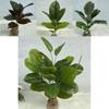 Replica Green Plant With 26 Leaves For Event Decoration And Photography Backdrops