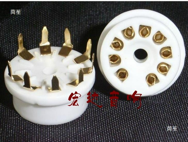 Dawn Nine-Pin Ceramic Tube Socket PCB for 12AX7/12AU7/6N11/6N3