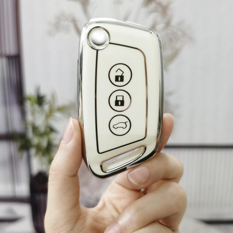 New Baojun RS3/RS7 Key Case & RC5/RC6/Female RS5 Shell Decoration with Kiwi Buckle for E300 Folding Model