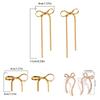 Bowknot Ear Studs Fashion Bowknot Earrings Trendy Jewelry Alloy Material Ear Pendants for Fashion Forward Individuals