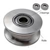 500kg Lifting Pulley with 2 Bearings 48mm Stainless Steel 304 Cable Wheel for Construction Rigging