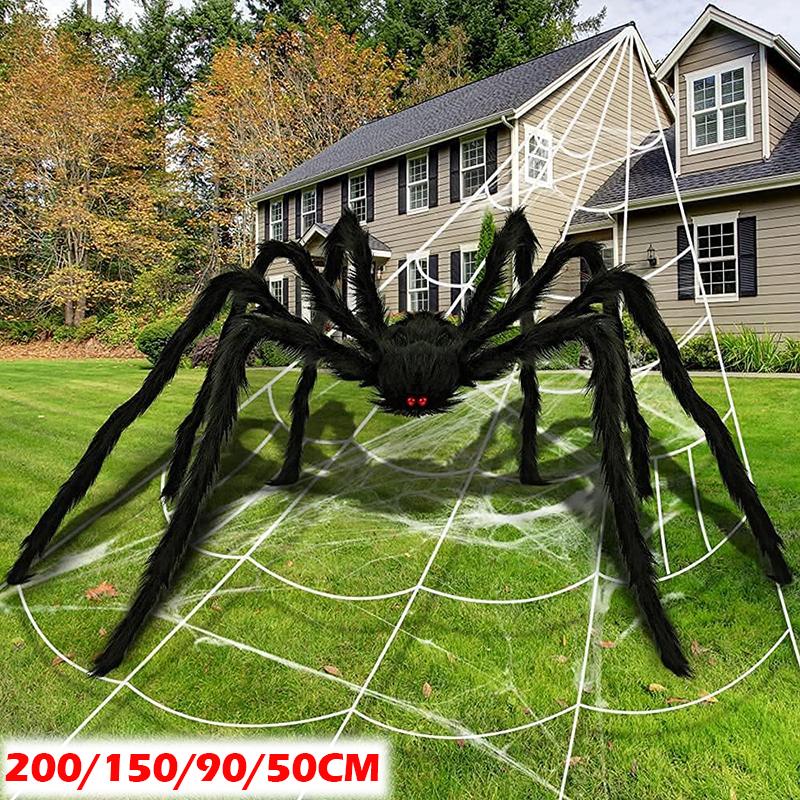 Giant Simulation Plush Spider Decoration Oversized Spider Decoration Props Party Indoor Prank Plush Spider Halloween Decoration