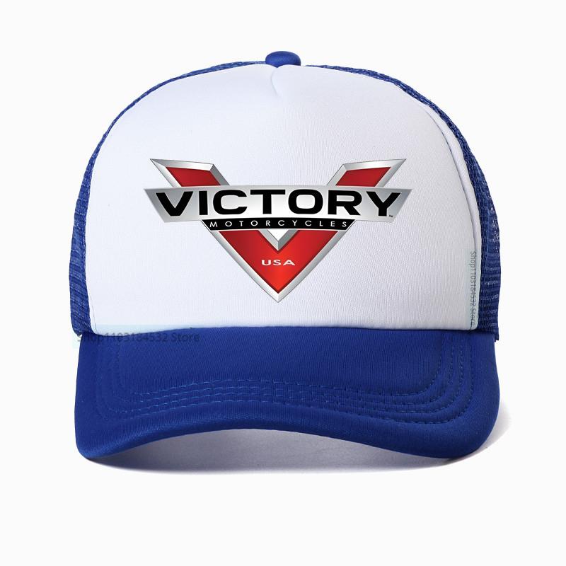 Victory Motorcycle Basebollkeps utomhussporter justerbar keps Sommar sval nät andningsbar keps racinghatt