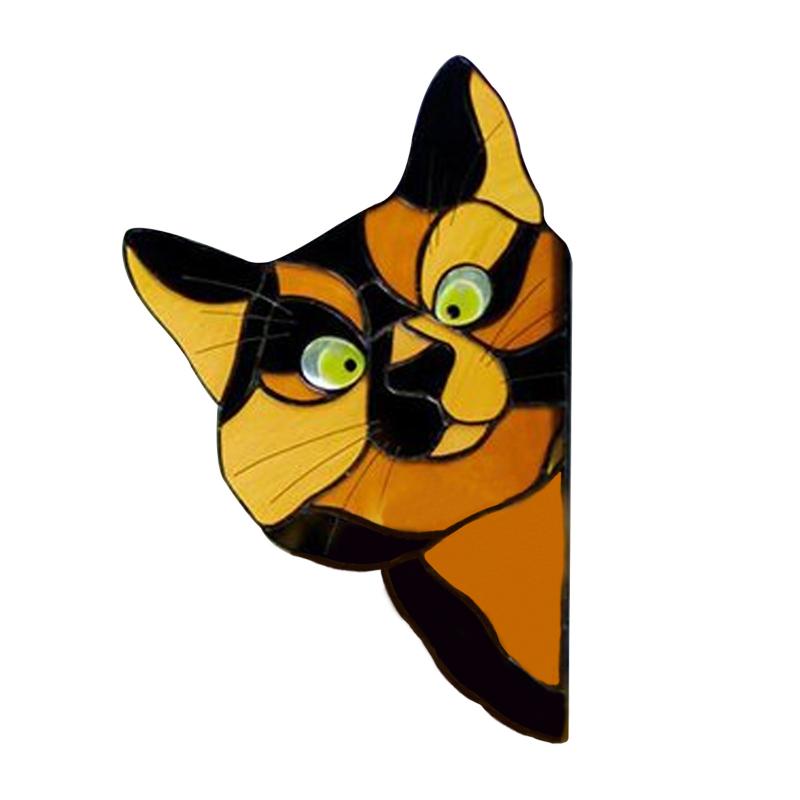 

Cat Peeping Glass Window Self-Adhesive Stickers, Waterproof Moisture-Proof Glass Film, Bedroom Living Room Car Window Decoration