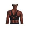 Under Armour Infinity Solid Logo Print Cross High-Intensity Sports Bra Women Underwear Black 1376882-001