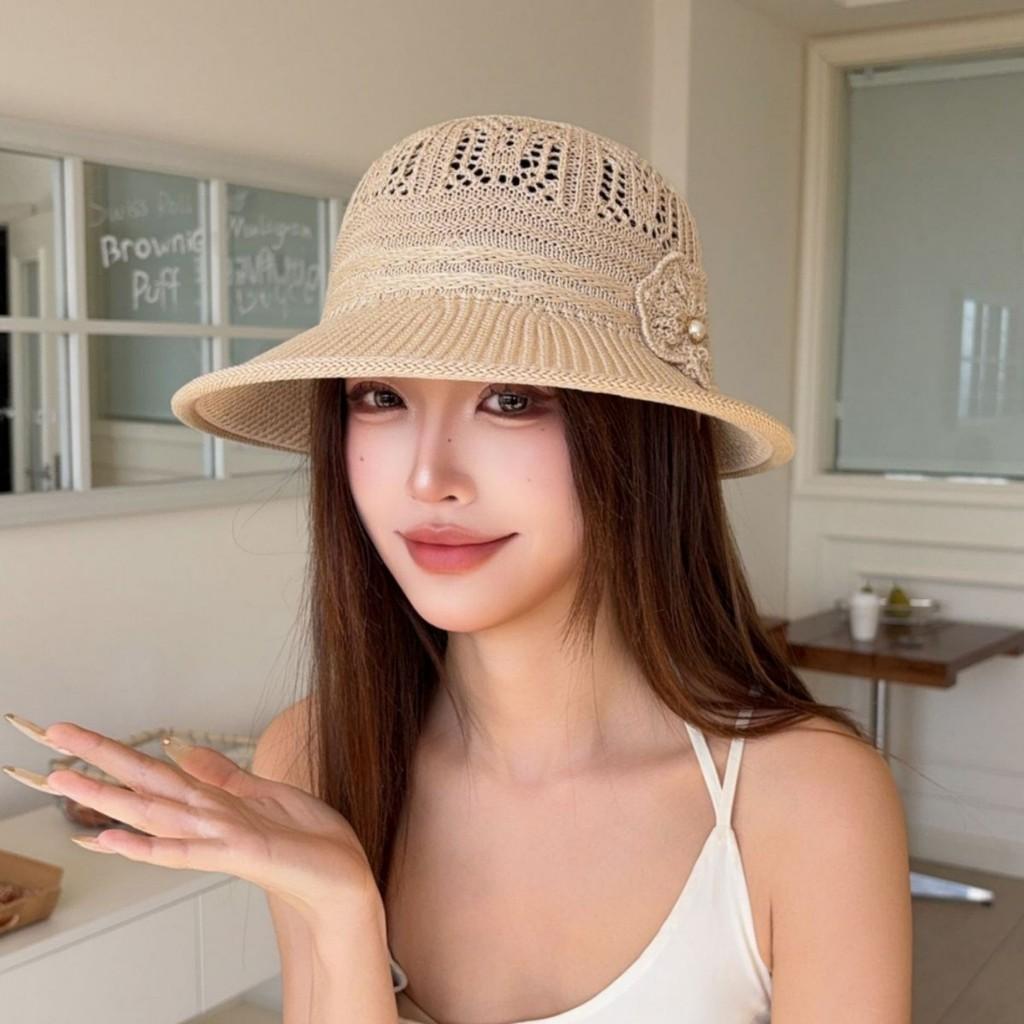 Summer Sun Hat For Women With Breathable Polyester And Hollow Pattern Perfect For Outdoor Travel