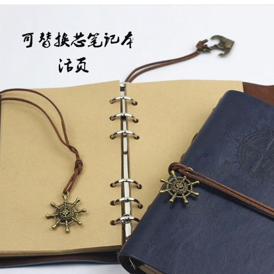 Creative Vintage Pirate Strap Notebook Pocket Book Diary Book