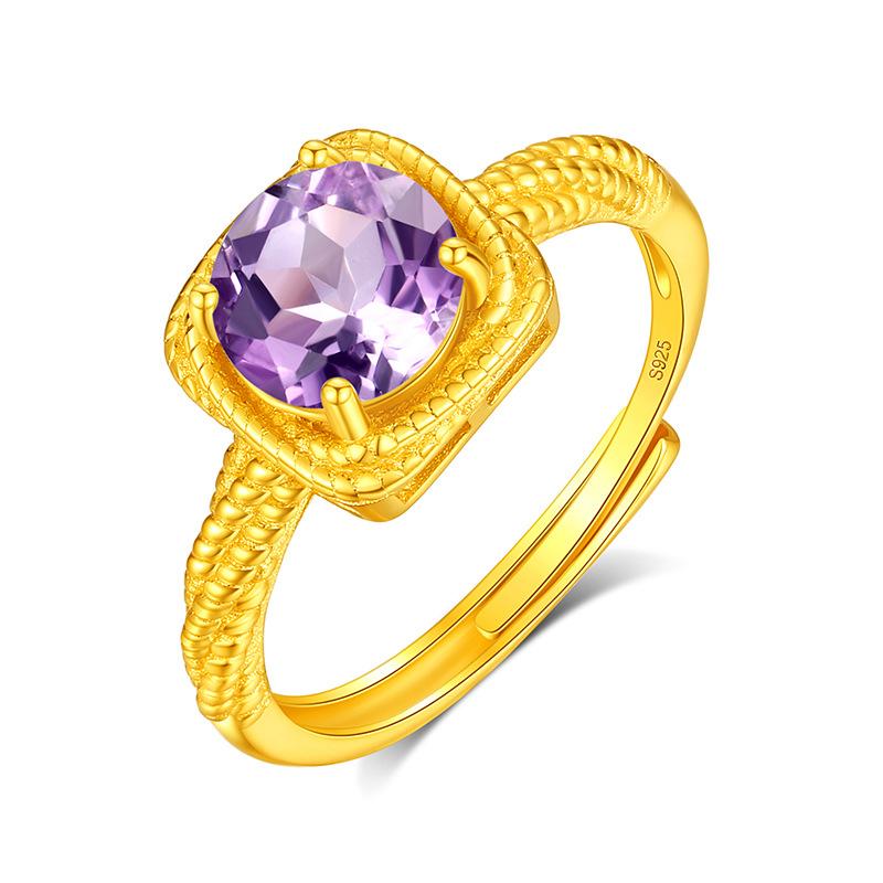 S925 Sterling Silver Ring Women Simple Stylish Daily Wear Finger Ring