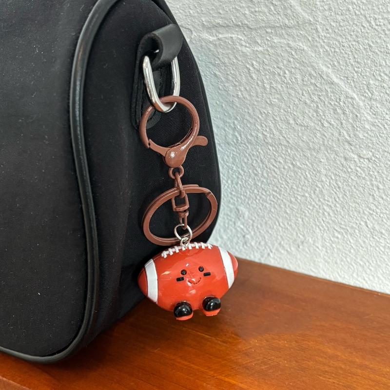 

Милый Мультяшный Объемный Брелок для Ключей в Виде Футбола и Бадминтона Каваи Забавный Креативный Парный Орнамент Декоративные Аксессуары Подарки A4