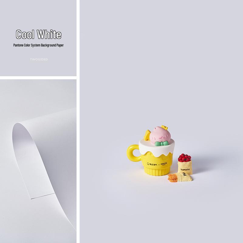 Macaron Colored Photography Background Paper - White, Blue, Red, Gray, Green, Pink, Beige Monochrome Cardstock Base