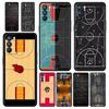 Football Basketball Tactical Board Phone Case For Oppo A17 A31 A54 A57 A78 A79 A98 Find X5 X6 Reno 8 10 11 12 13 F Pro Soft TPU