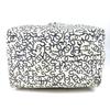 Chanel Arabesque Tasche Tragetasche Handtasche Segeltuch Weiß/Dunkelblau Basis