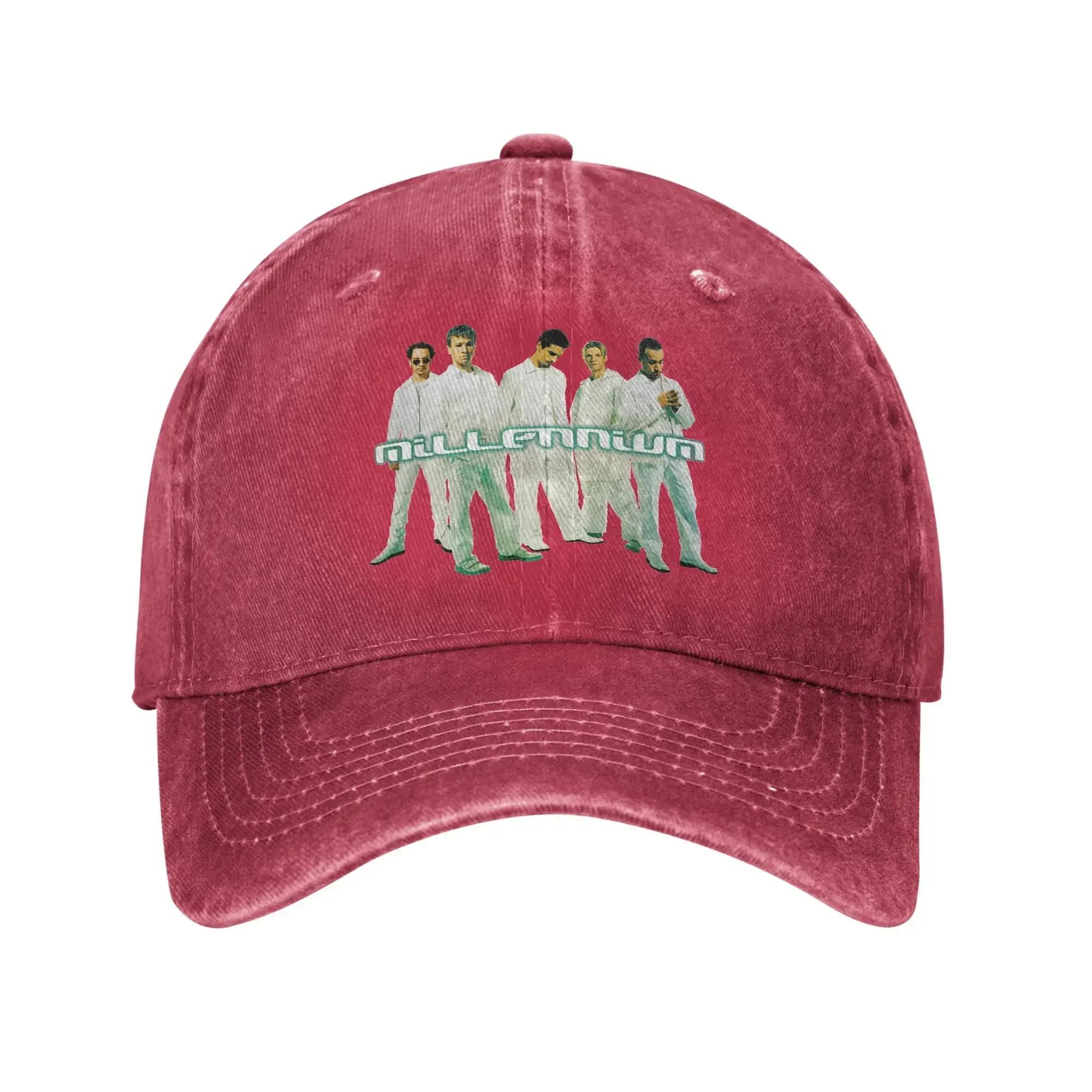 Backstreet Boys Millenniums Tour Baseball Cap Vintage Distressed Denim Washed Band Music Sun Cap Unisex Outdoor Travel Soft Adjustable