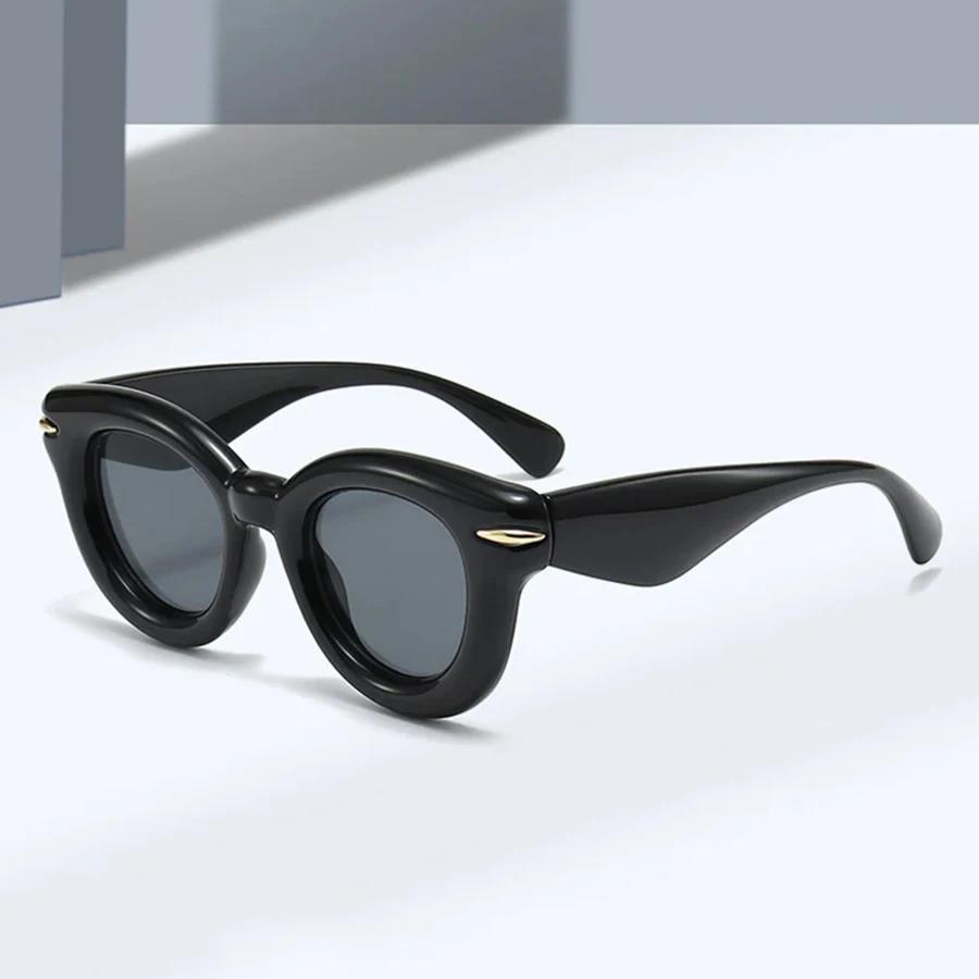  Fashion Oval Candy Color Sunglasses Women Y2K Retro Rivets Men Brand Designer Trending Punk Round Sun Glasses Shades