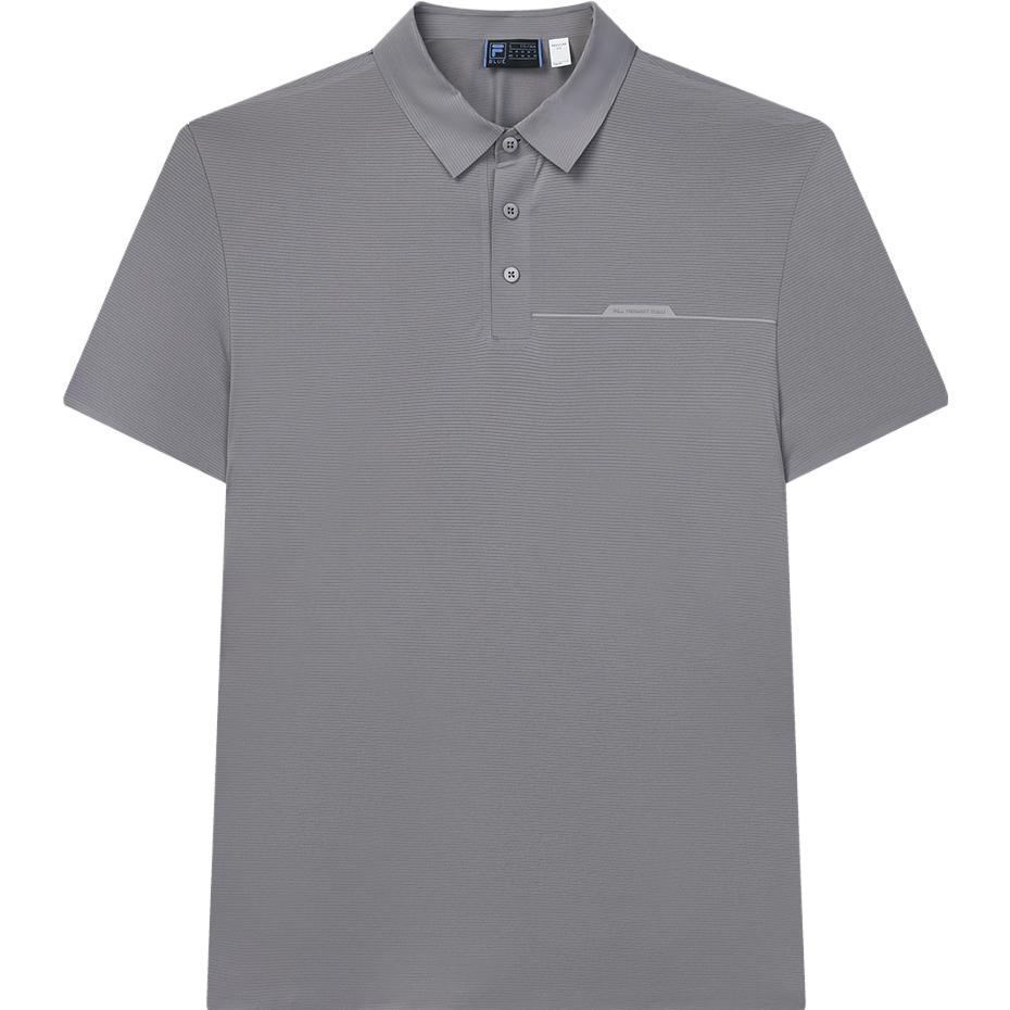 

FILA 2023 Summer New Casual Fashion Knitted Short Sleeve Polo Shirt Men tops Gray F11M332108F-GY M