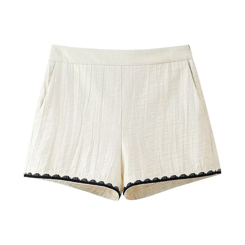 

Kaslead Новая женская одежда Западный стиль Мода Вышивка Су Суи Жилет Шорты 1971150 1971050 Shorts L