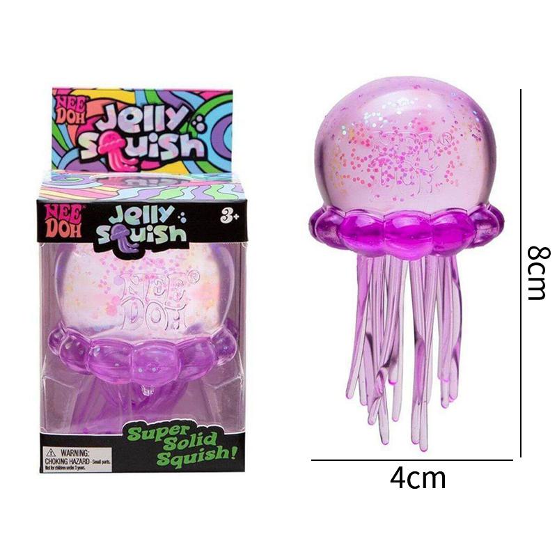 Jellyfish Squishy Nee Dooh Octopus Squishy Toys Asmr Squishy Stress Ball Glitter Jelly Slow Rebound Decompression Tool