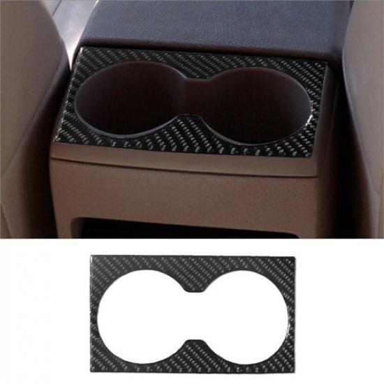 Carbon Fiber Interior Rear Center Cupholder Cover Trim For Ford Explorer 2008-10