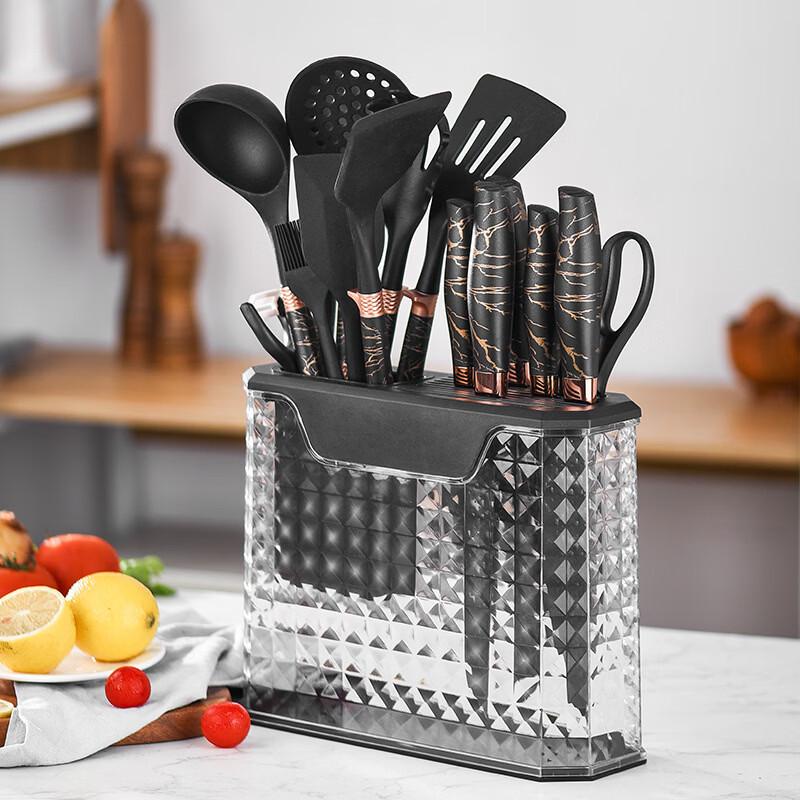 

Zhi Shi Silicone Kitchen Utensil & Knife Set