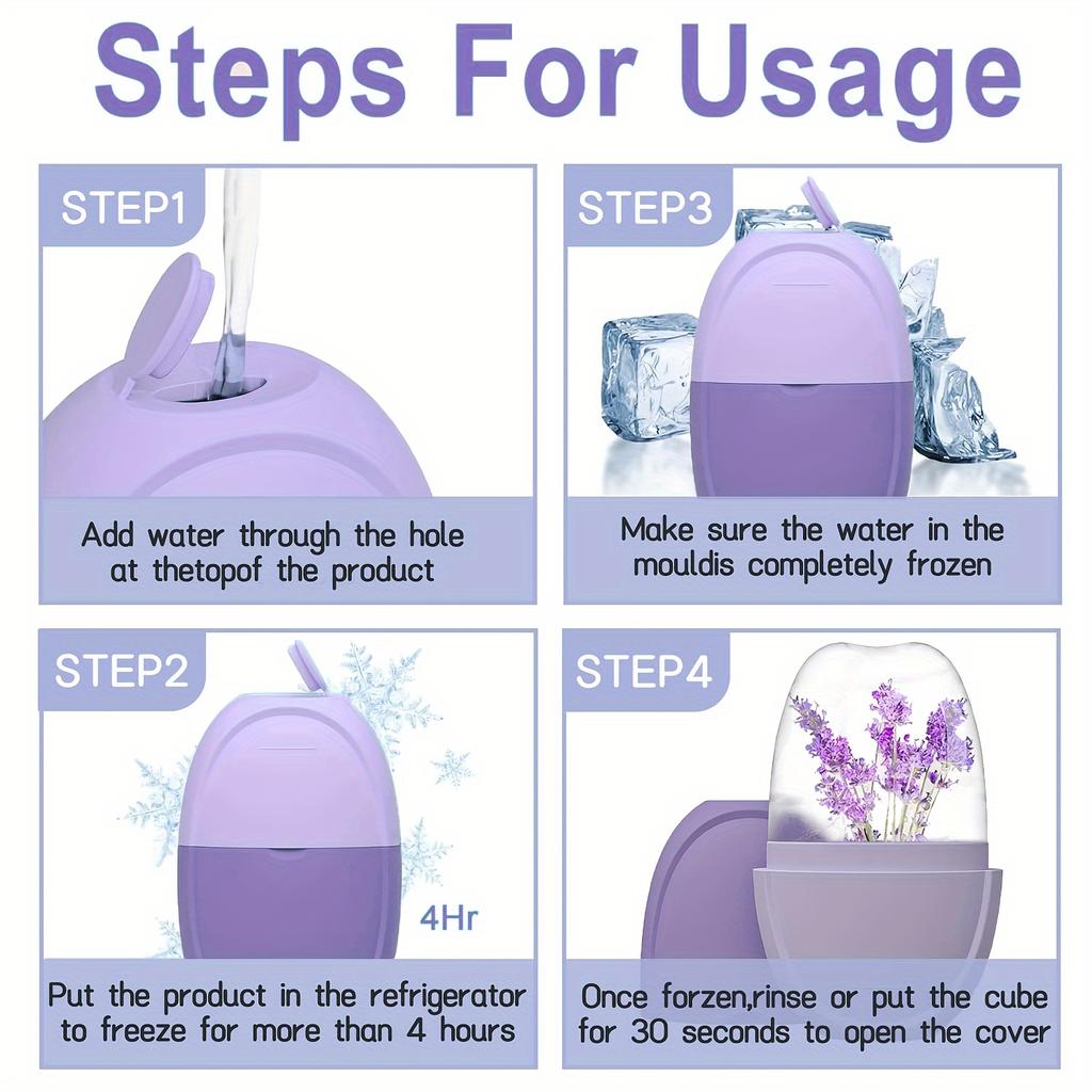 Ice Roller for Face Ice Cube Facial Roller Massager Reusable Silicone Face/Eyes/Neck Ice Mold for Skin Care Ideal Gift for Girls