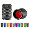 16pcs/set Tire Valve Caps Tyre Rim Stem Cover Dust Proof Auto Wheel Aluminum Alloy Nipple Caps for Cars and Motorcycles Bikes