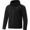Fitness Series Hooded Sports Casual Minimalist Solid Color Windbreaker Men Outerwear Black AFDU905-1