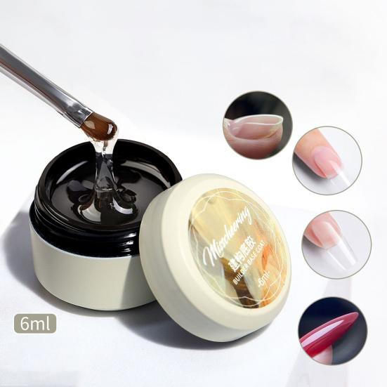 Yousheng 6ml Nail Base Glue Multifunctional Increase Firmness Non-Irritating Strong Stickiness Nail Art Gel for Beauty