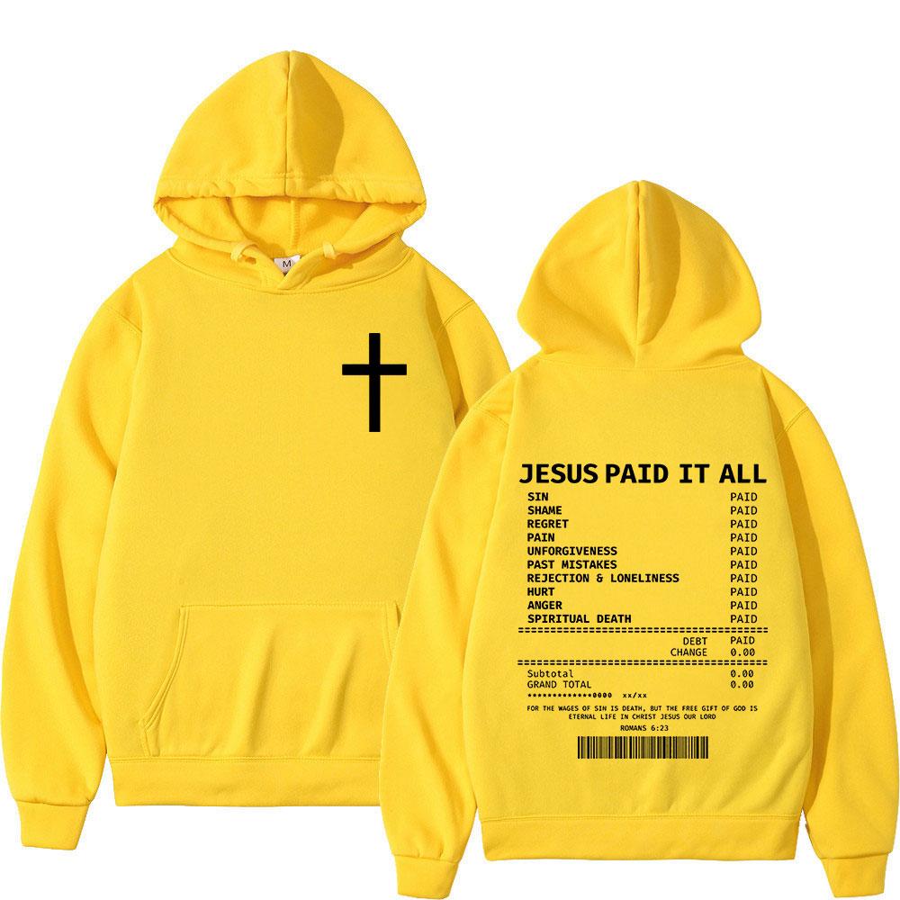 Jesus Christian Bible Men Plus-size Hoodie Harajuku Classic Casual Y2K Street Simple Autumn Winter Fleece Long-sleeve Sweatshirt
