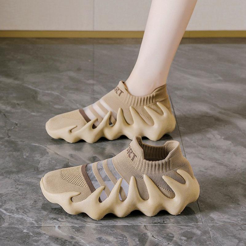 Sneakers New Spring and Summer Coconut Shoes Casual Mesh Breathable Lightweight Running Single Mesh Shoes