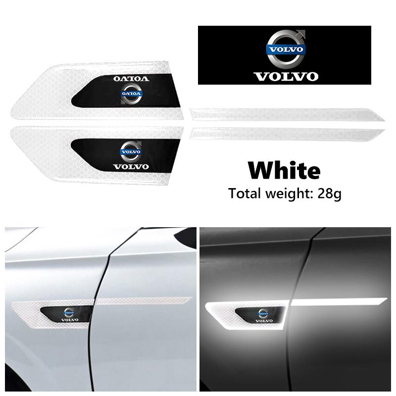 For Volvo Car Reflective Stickers Auto Anti Collision Warning Decoration V40 V60 C30 C70 S60 S80 S90 XC40 XC60 XC70 XC90 T6