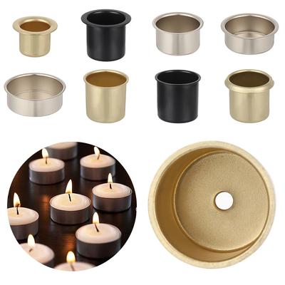 1 Pcs Candle Holder Metal Tapered Wax Candles Cups Jars Candlestick for Dining Event Weddings Valentine's Day Home Party Decor