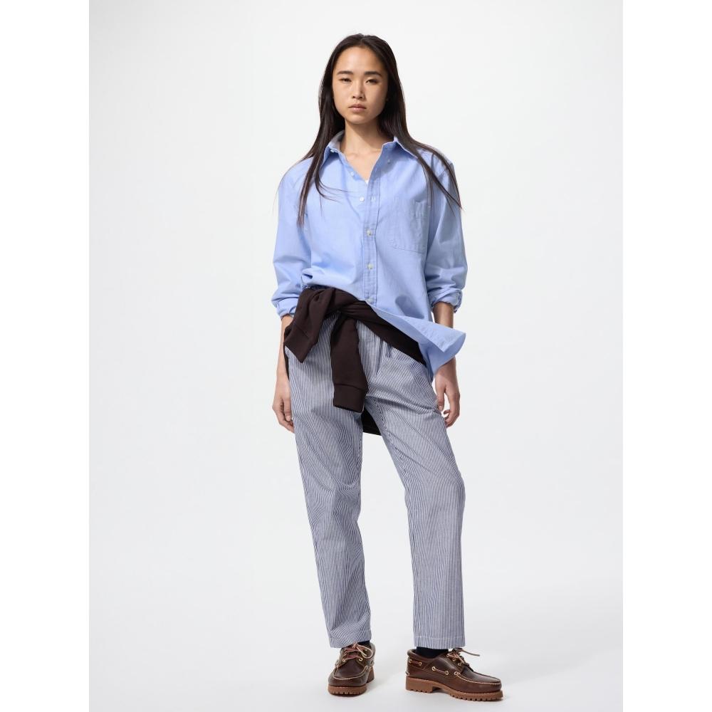 Uniqlo CotTon Relax Ankle Pants  Hickory  Leg Length 66 To 68 Cm  Long Length 