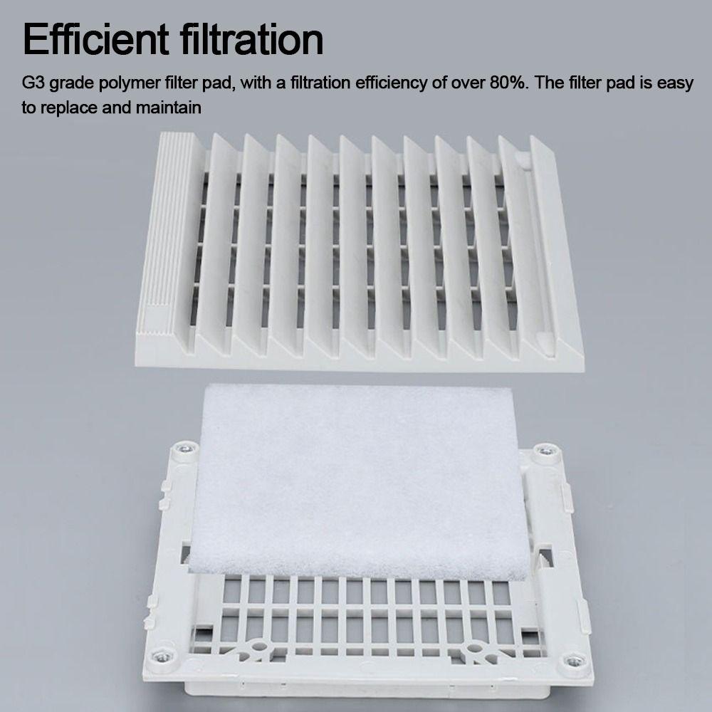 Without Fan Cabinet Ventilation Filter ABS Fan Filter Air Ventilation System Filter Panel