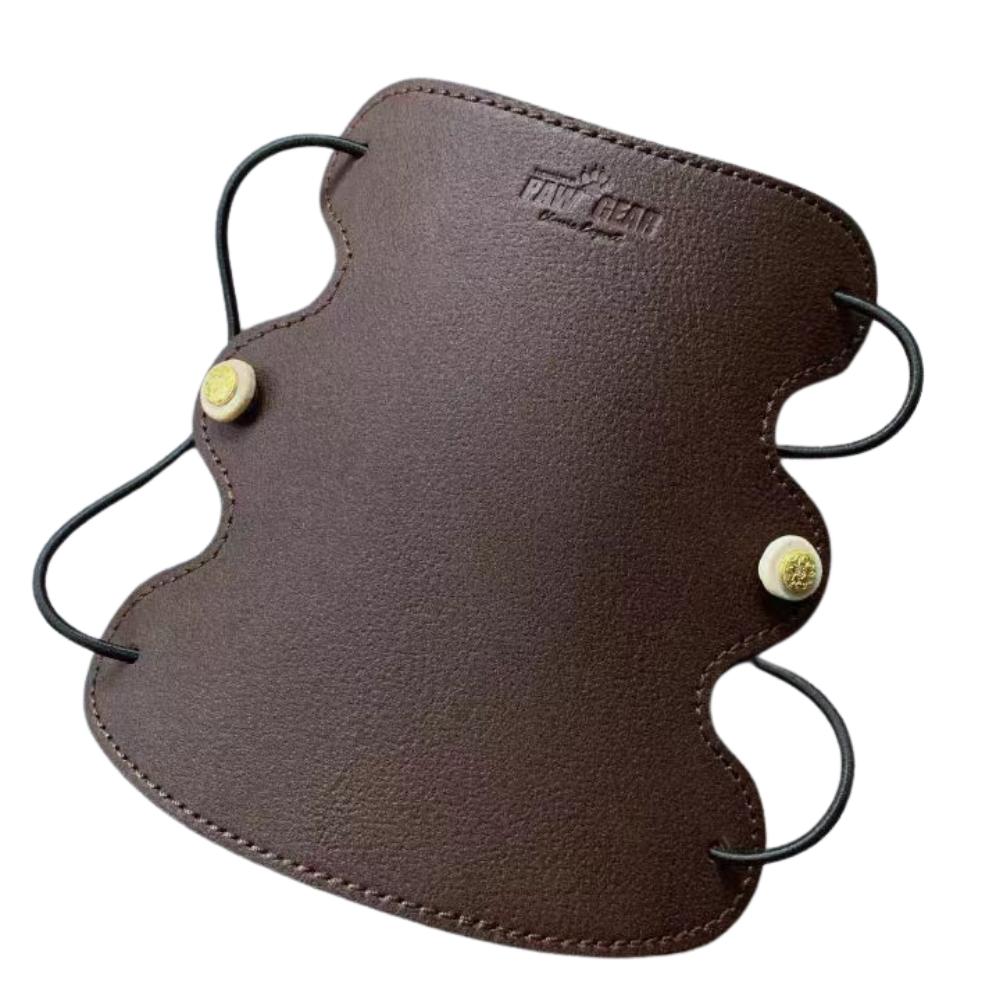 

Salung-Deak Leather Armguard for Traditional Hunting - Archery Arm Protector for Recurve Bow коричневий
