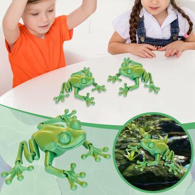 3D tištěný společný pohyblivý obojživelník hračka ornament pro děti
