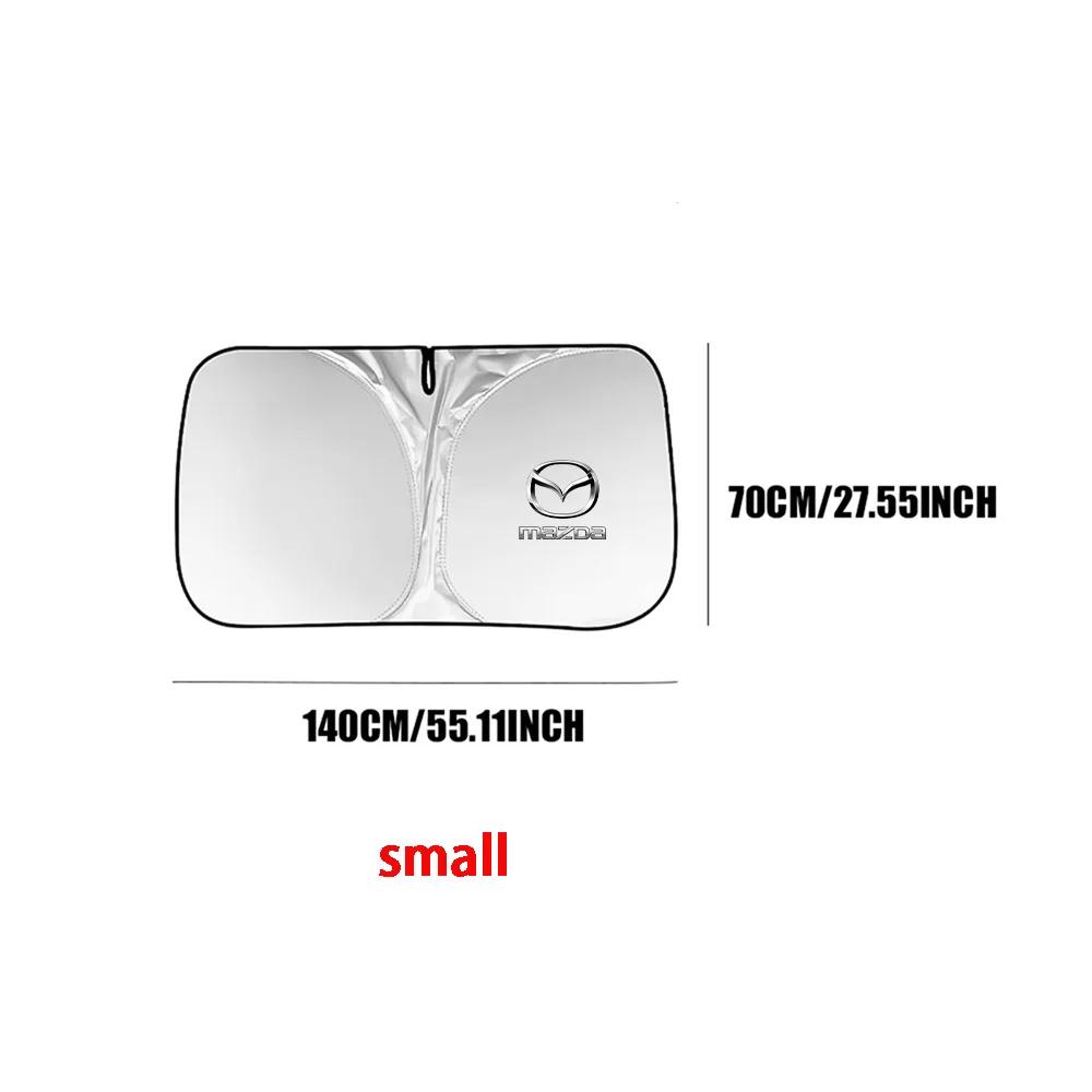 2025 Hot 1pc Car Windshield Sunshade Cover Sun Visor UV Protector Accessories For Mazda 2 Axela CX5 CX30 Atenza Demio CX3 CX4 MP