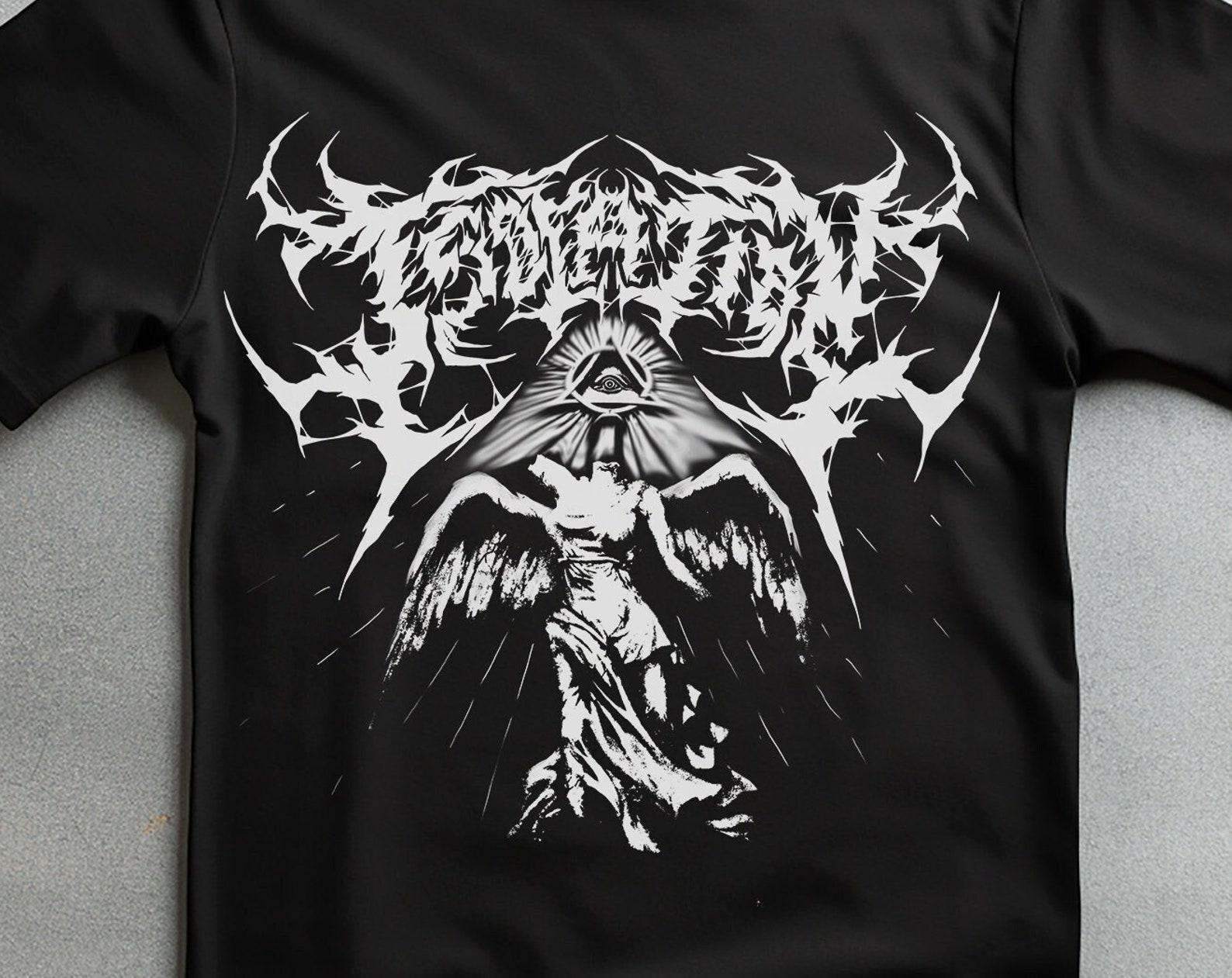 Gothic Angel Graphic T-Shirt | Dreamcore Grunge Clothes S