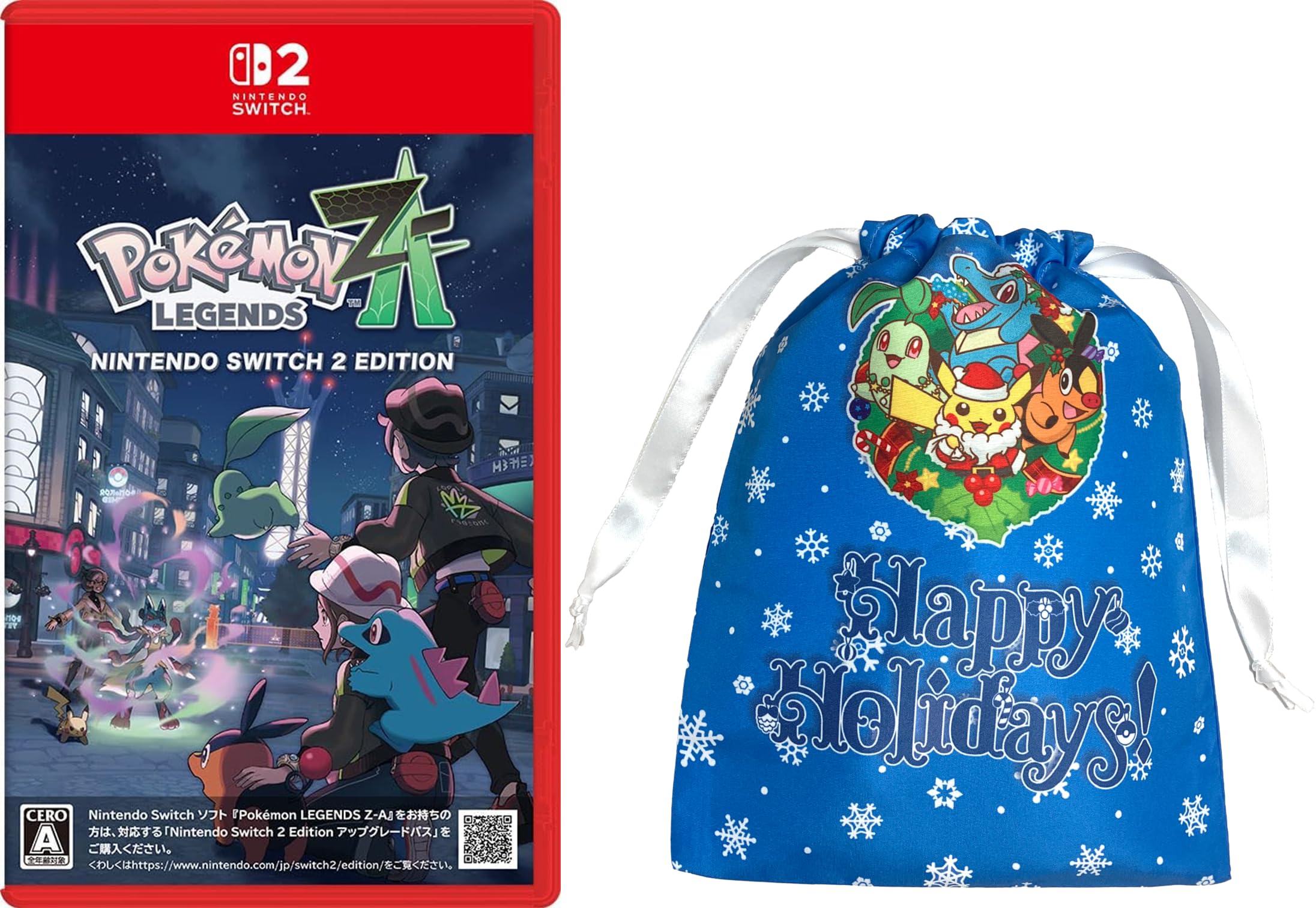 

LEGENDS Nintendo Switch 2 Edition 2025 Holiday Gift Pouch Included Pokémon Z-A (Switch 2) [Amazon.co.jp Original] Bonus