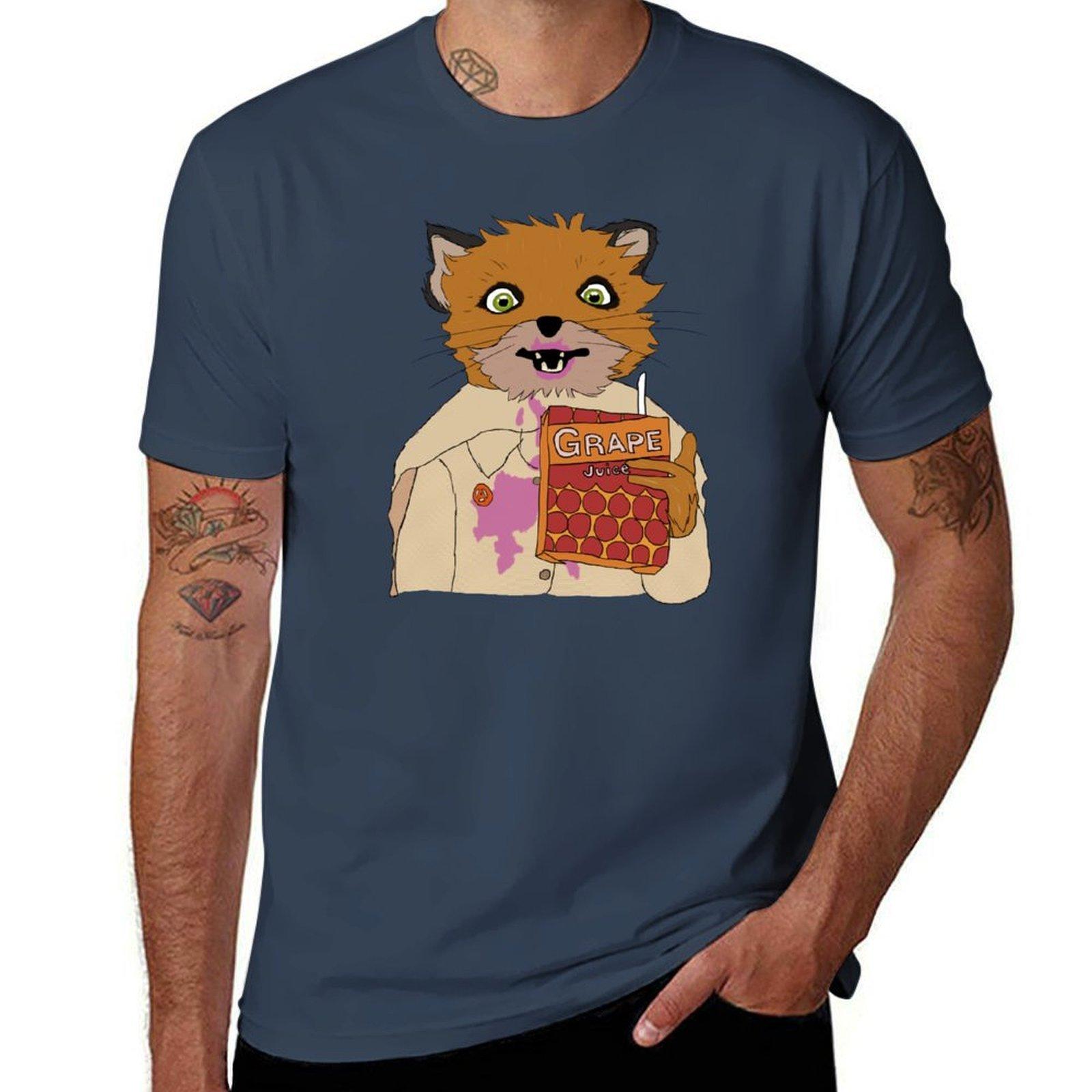Juice Fox Ash TShirt Basic Plain Tee for Spring and Summer S