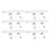 6PCS Furniture Anchors for Baby Proofing Stainless Steel Anti Tip Furniture Straps Adjustable