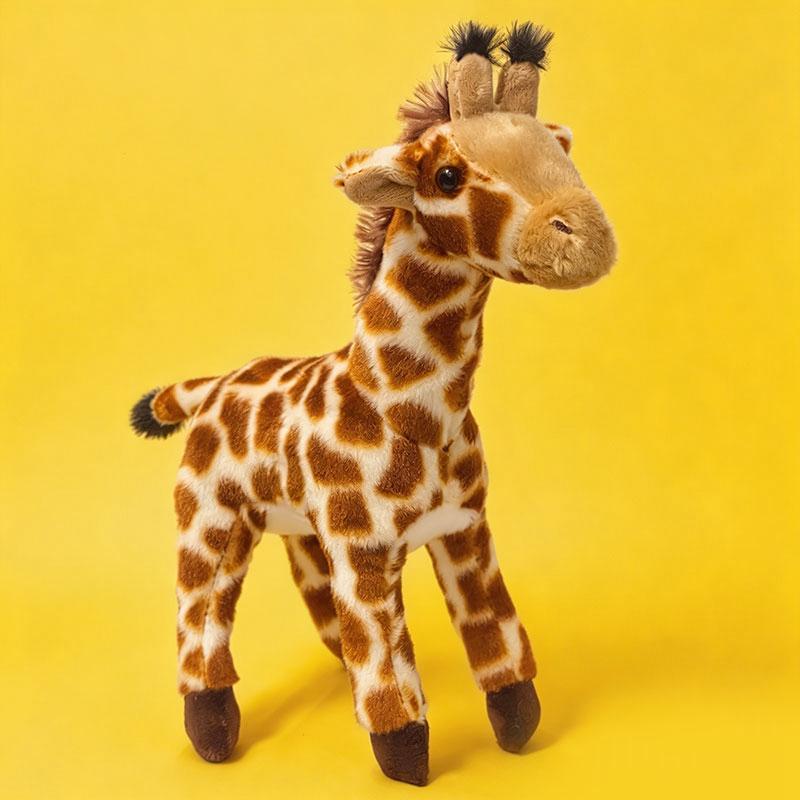 Simulations-Stoffpuppen Plüschtiere Lebensecht Hirsch Zebra Elefant Giraffe Waldtiere Plüschtier Geburtstagsgeschenke Für Kinder 25cm
