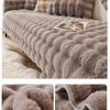 2024 New Cream Tuscan Rabbit Thickened Plush Pillow Throw Sofa Bedroom Tatami Backrest Cushion Non-slip Seat Mat